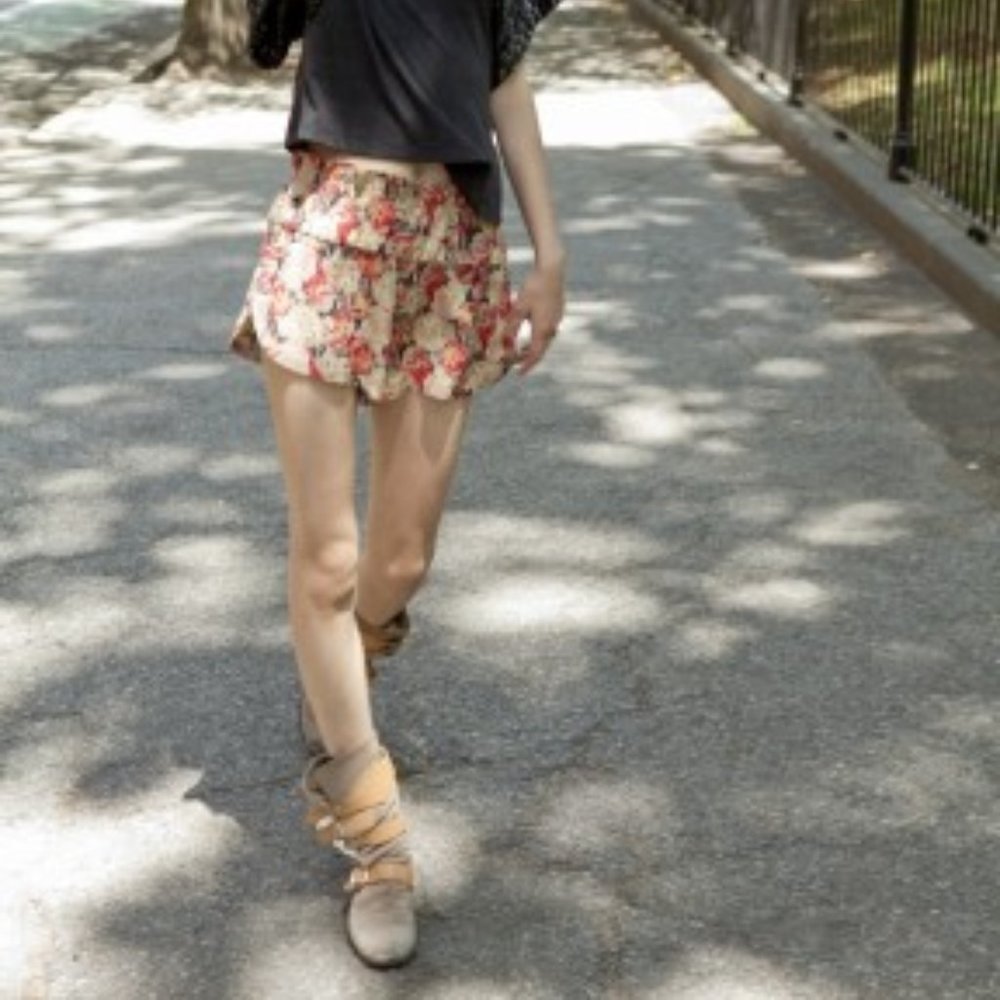 Erin Kleinberg Floral Cameron Tap Shorts, sz:S